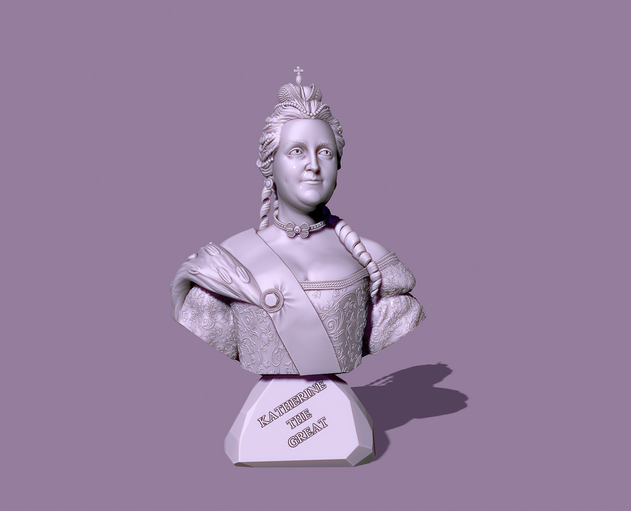 CATHERINE THE GREAT 3D print model_13