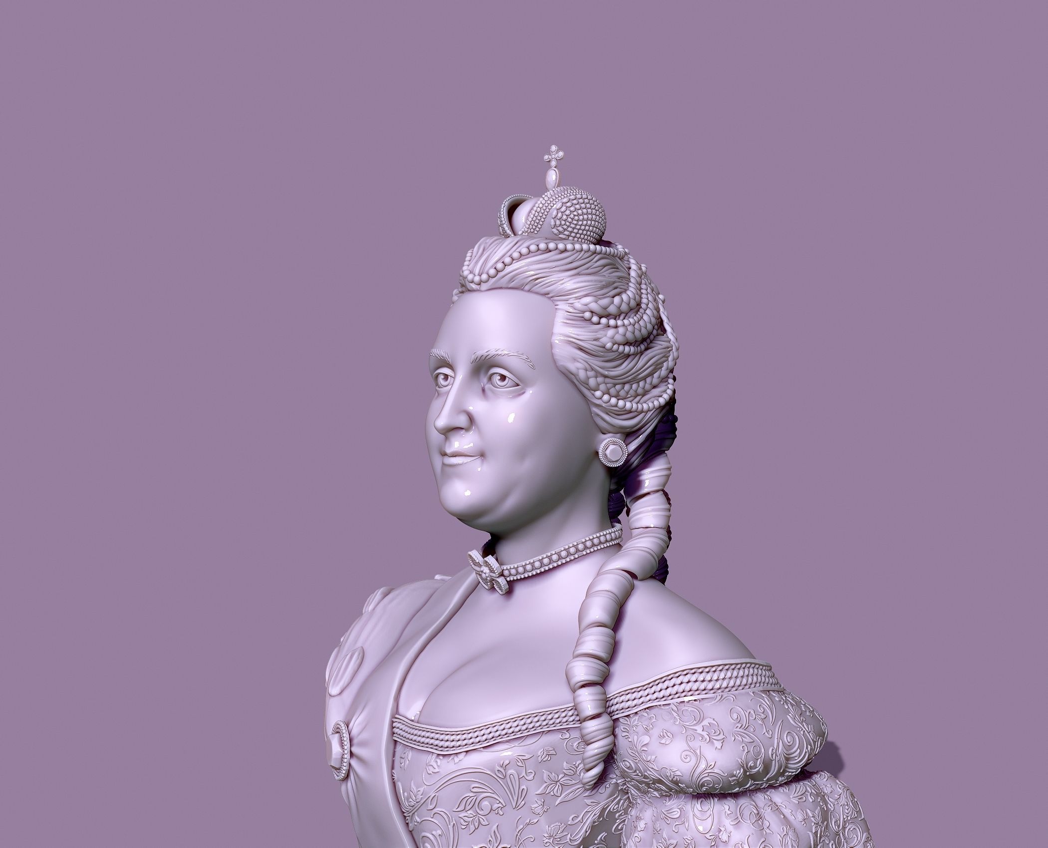 CATHERINE THE GREAT 3D print model_20