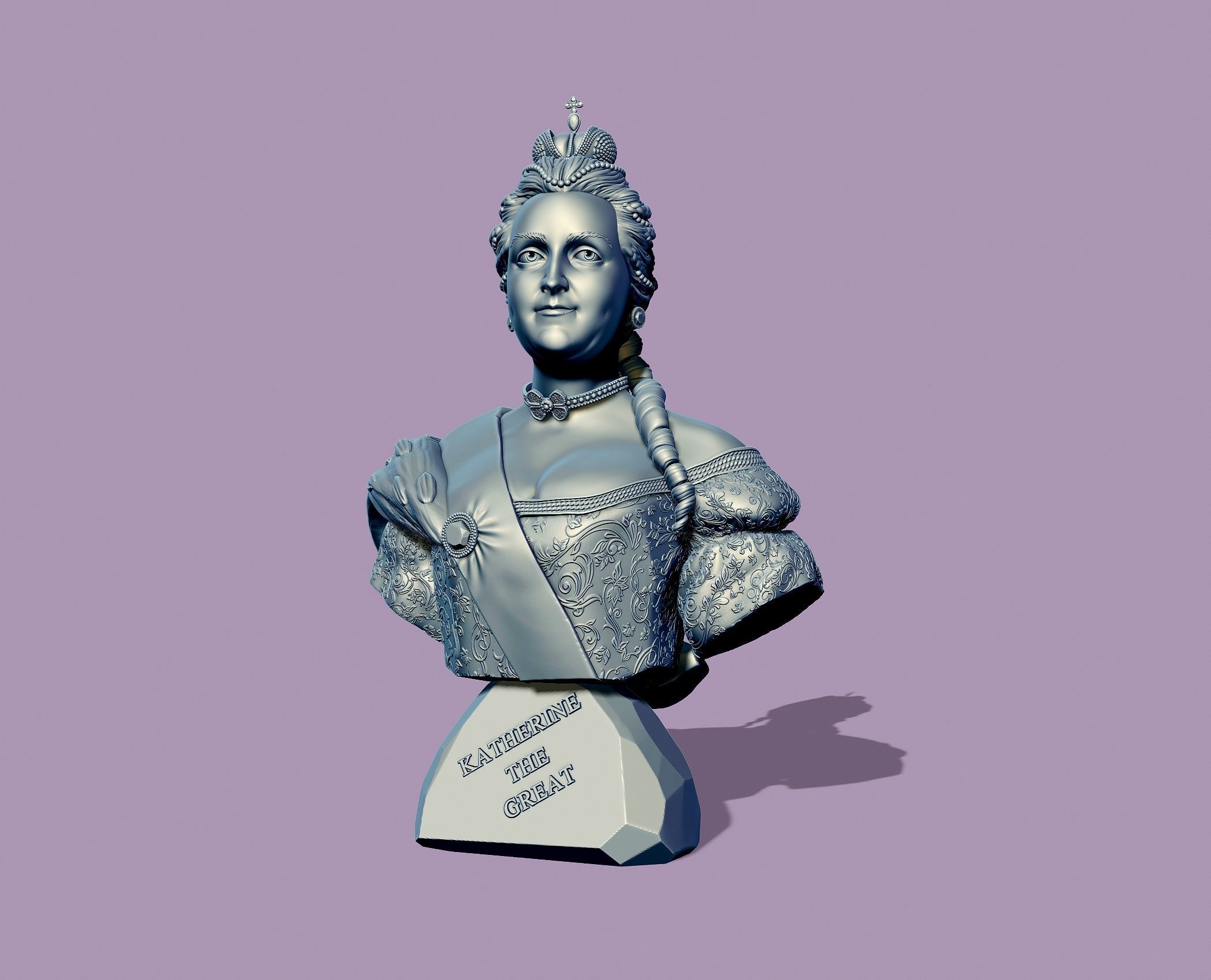 CATHERINE THE GREAT 3D print model_9