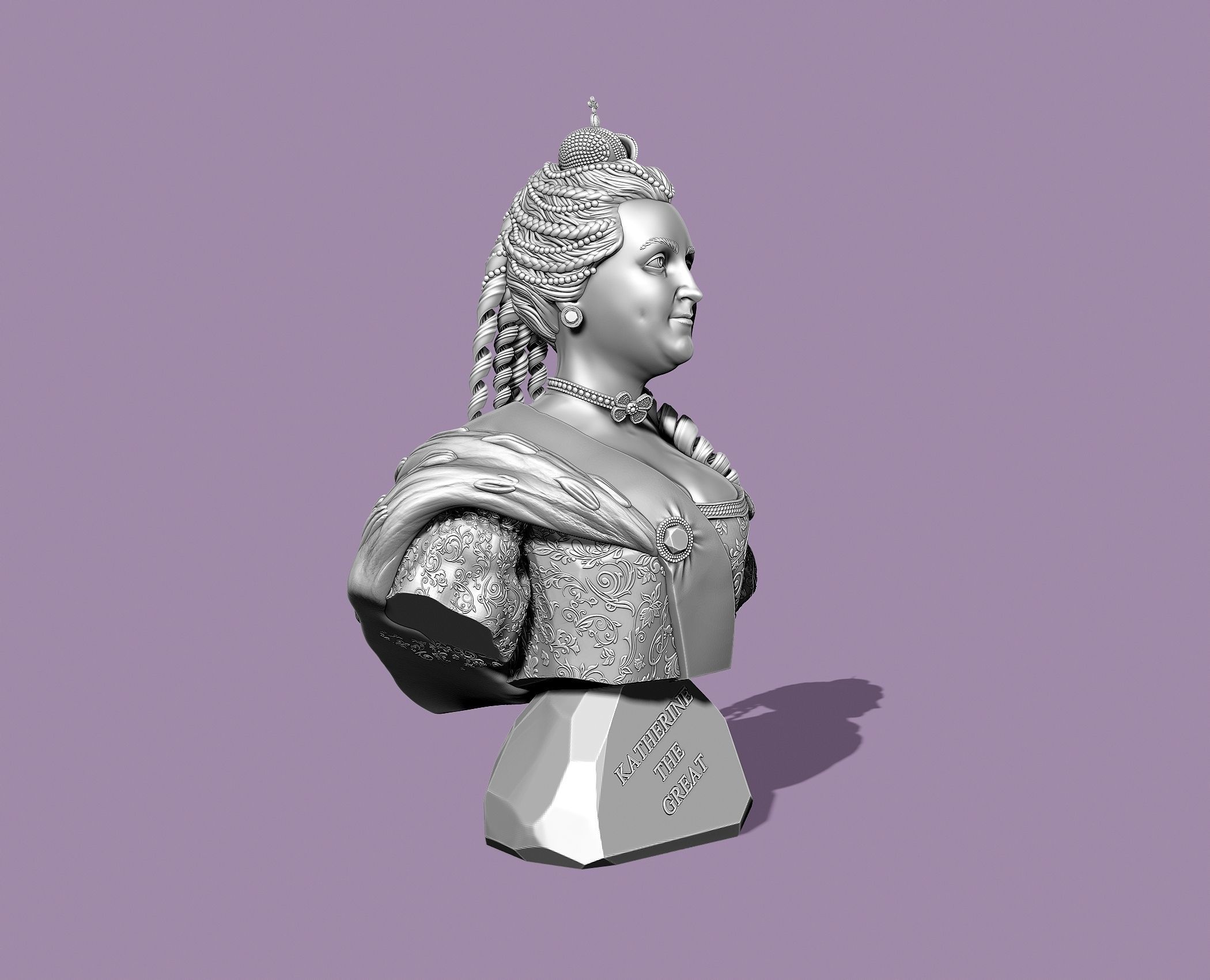 CATHERINE THE GREAT 3D print model_4