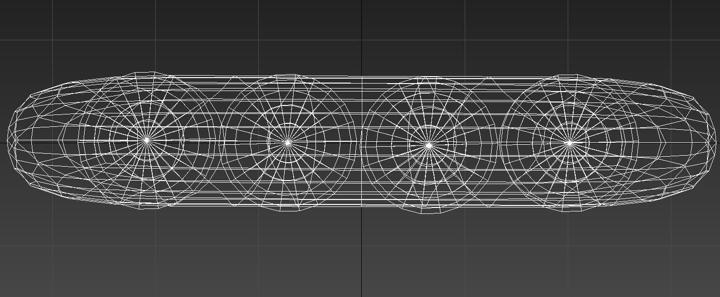 Wooden decorative canoe 3D model_13