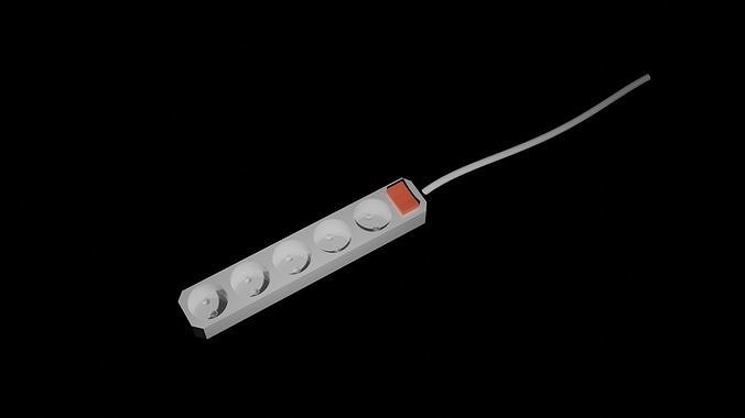 electric-Subscriber light switch Low-poly 3D model