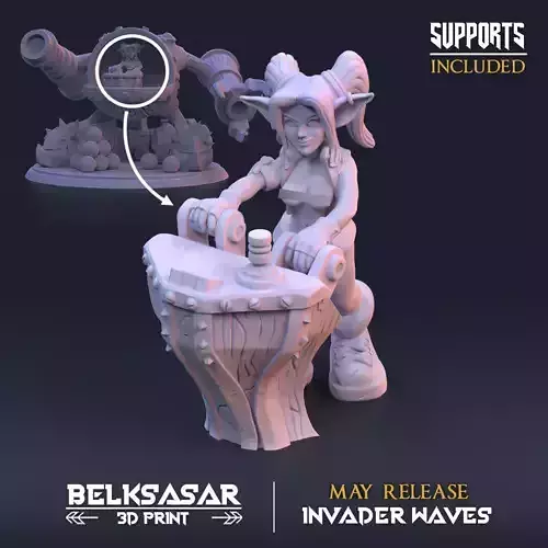 Goblin Deep Sea Dreadgnought Nude 3D print model