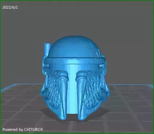mandalorian skull helmet with visor for action figures