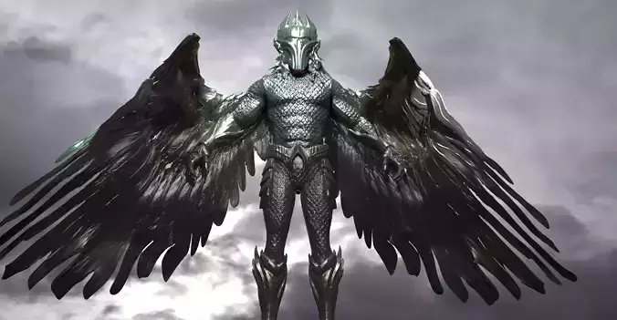 Atlantian Winged 3D model