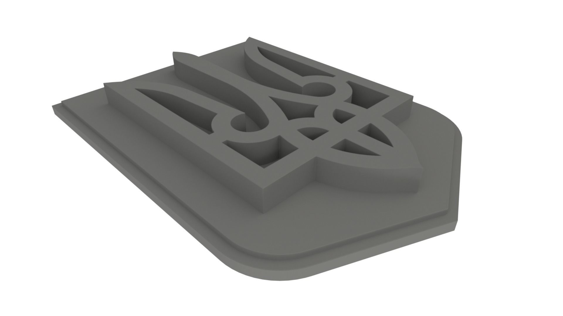 Ukraine State Emblem 3D model_5