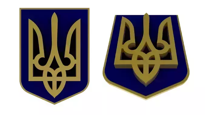Ukraine State Emblem 3D model