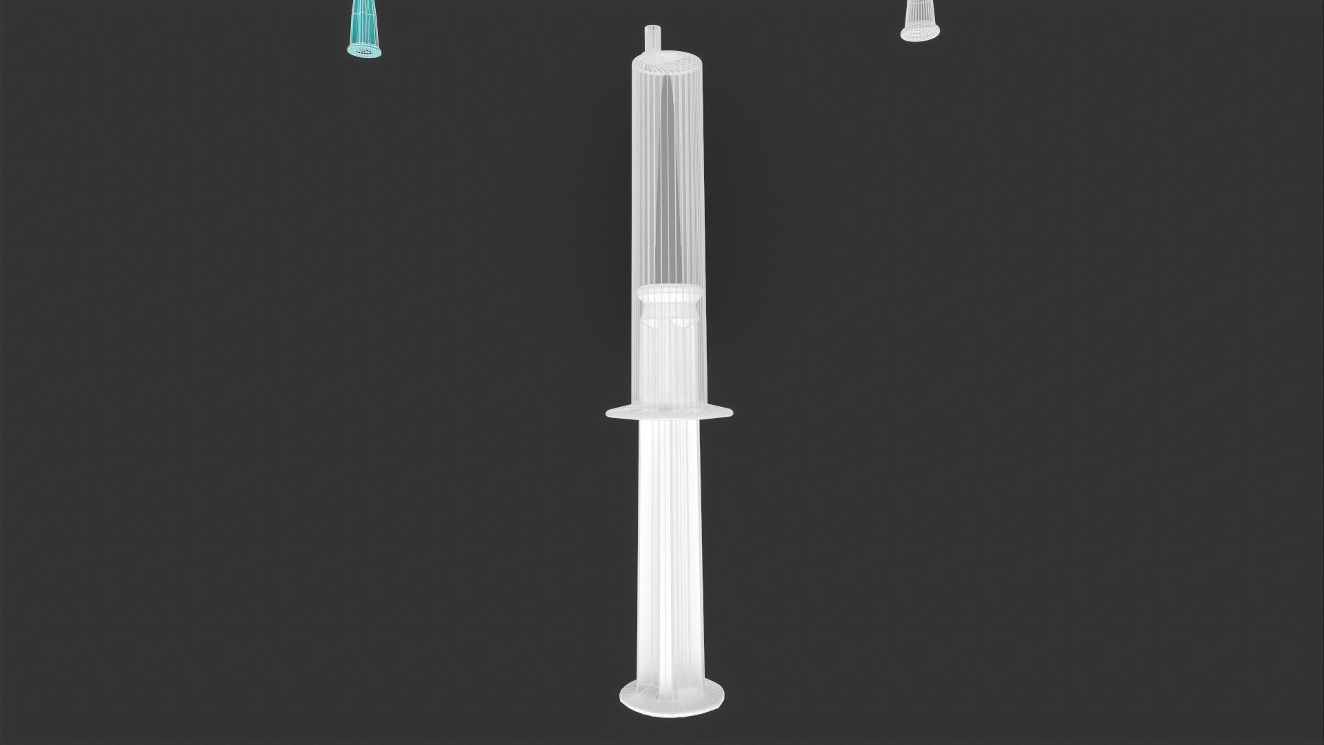 Syringe Base - Medical Instrument Low-poly 3D model_8