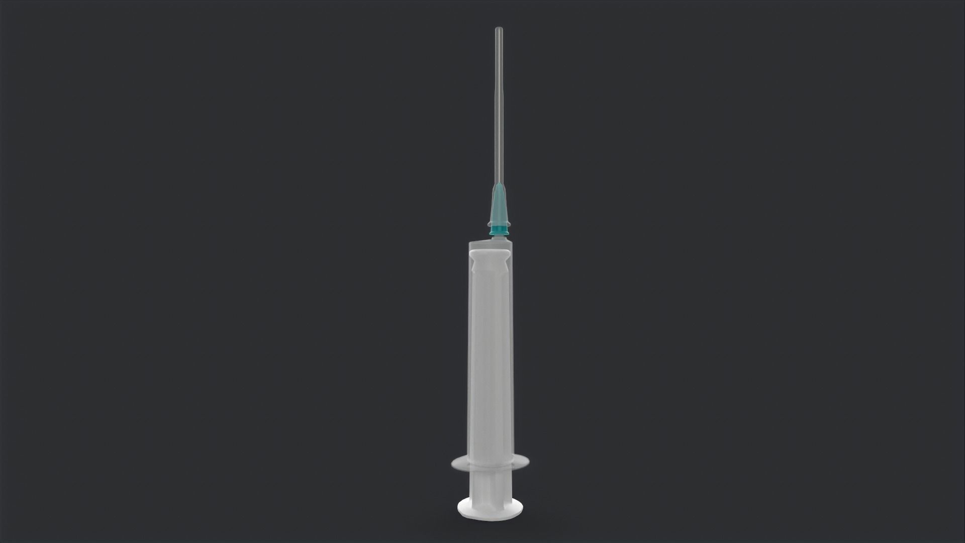 Syringe Base - Medical Instrument Low-poly 3D model_2