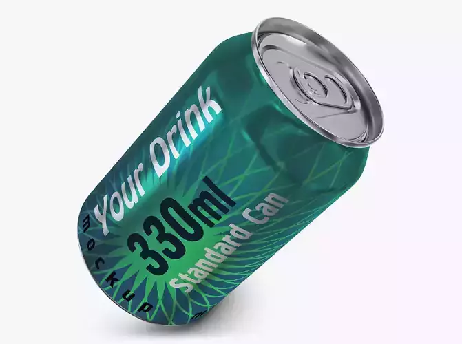 Aluminum Standard Can 330ml v 2 3D model