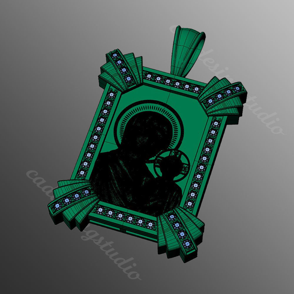 Pendant od69 3D print model_2