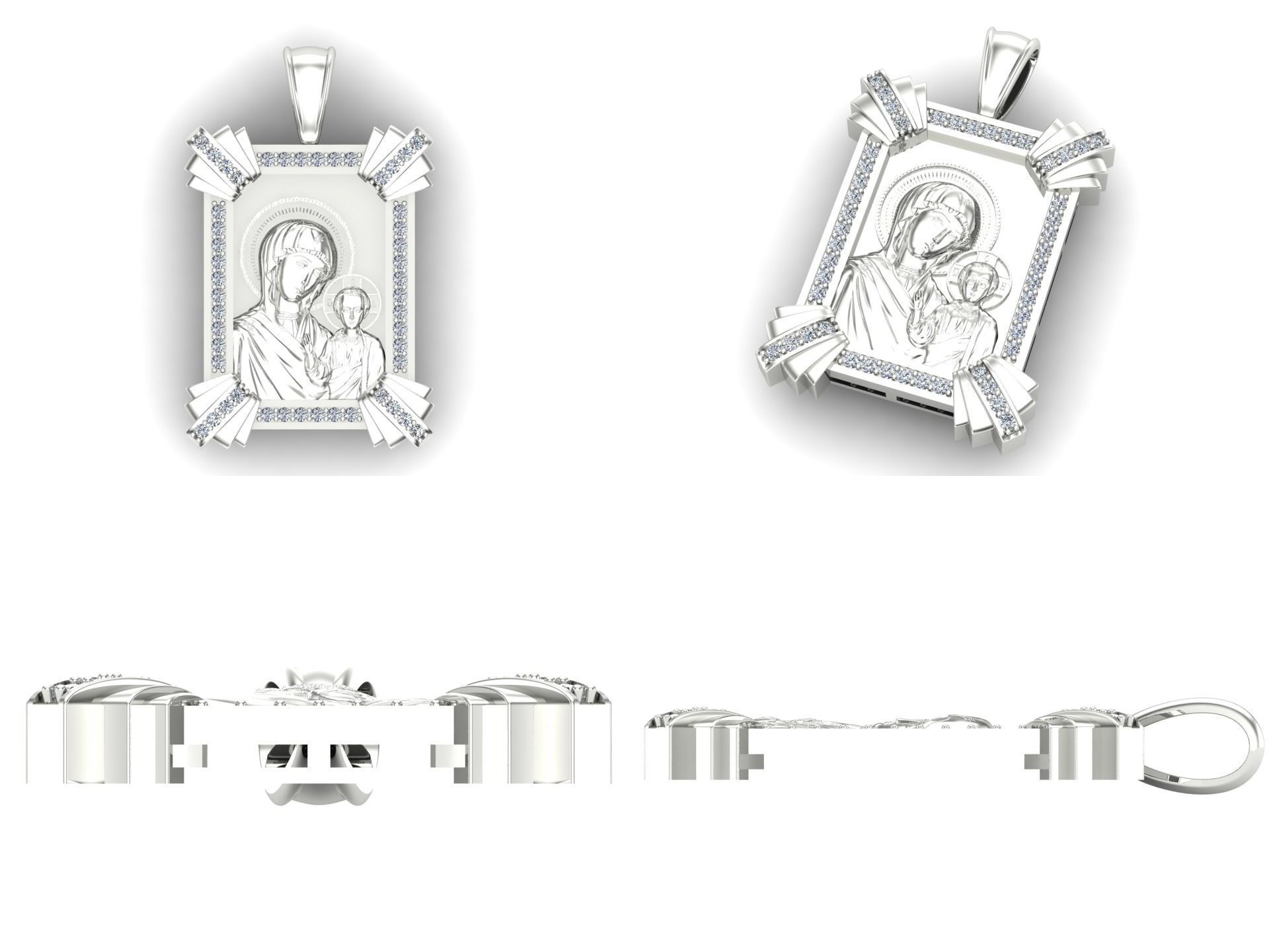 Pendant od69 3D print model_4