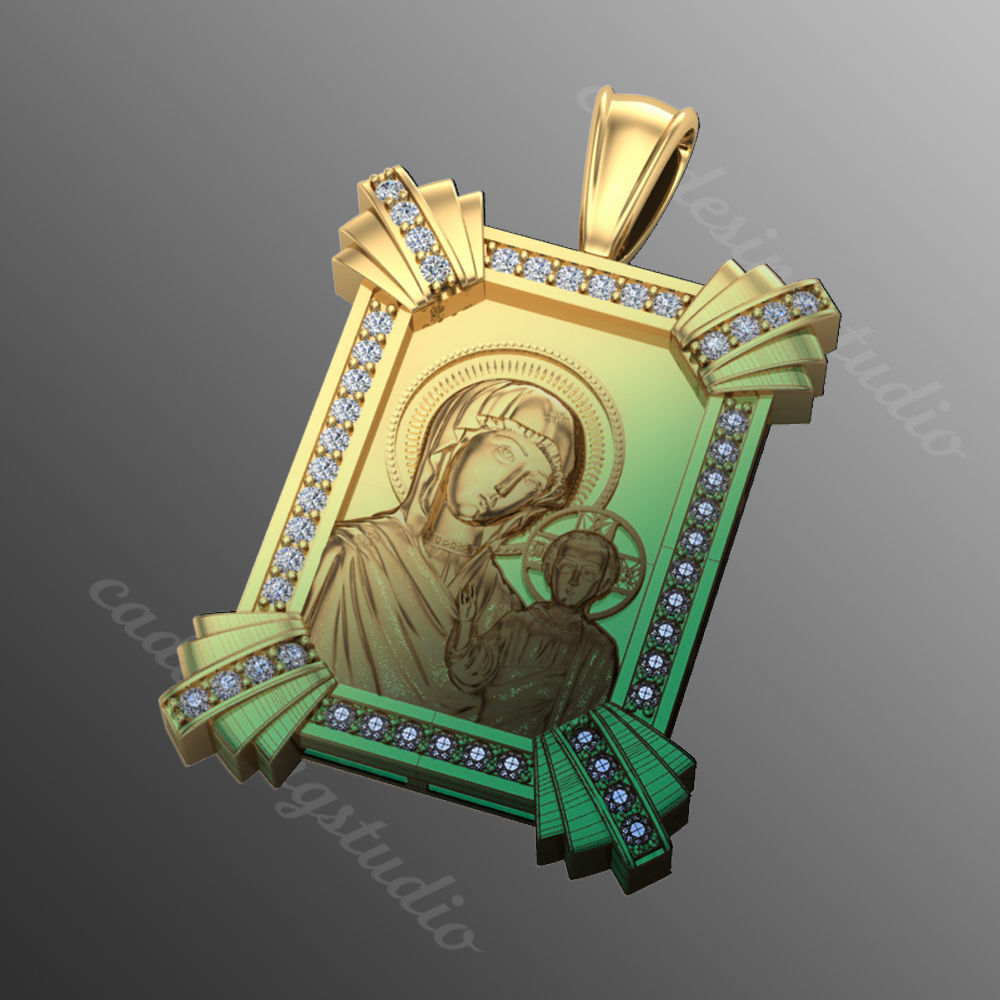 Pendant od69 3D print model_1