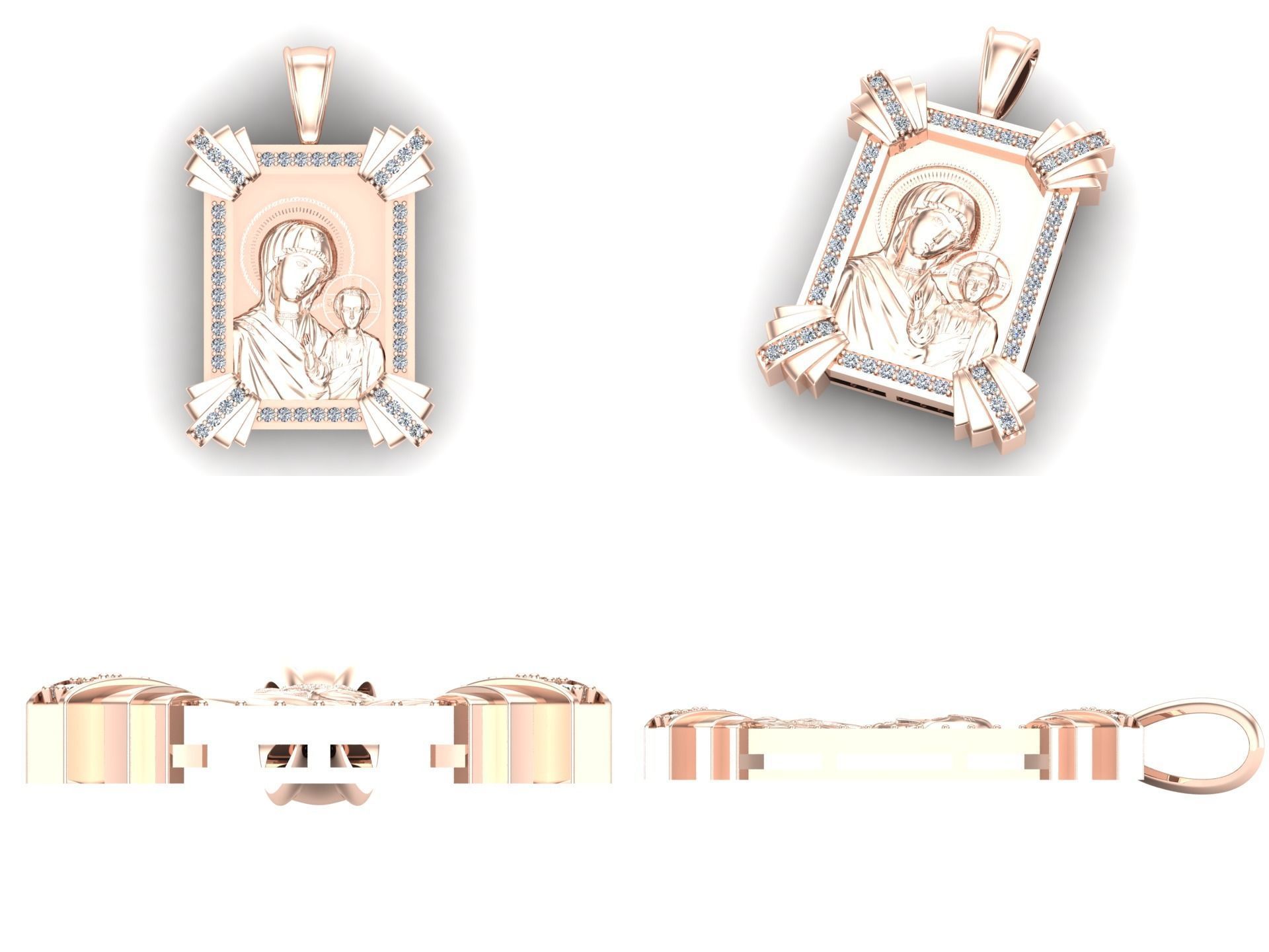 Pendant od69 3D print model_5