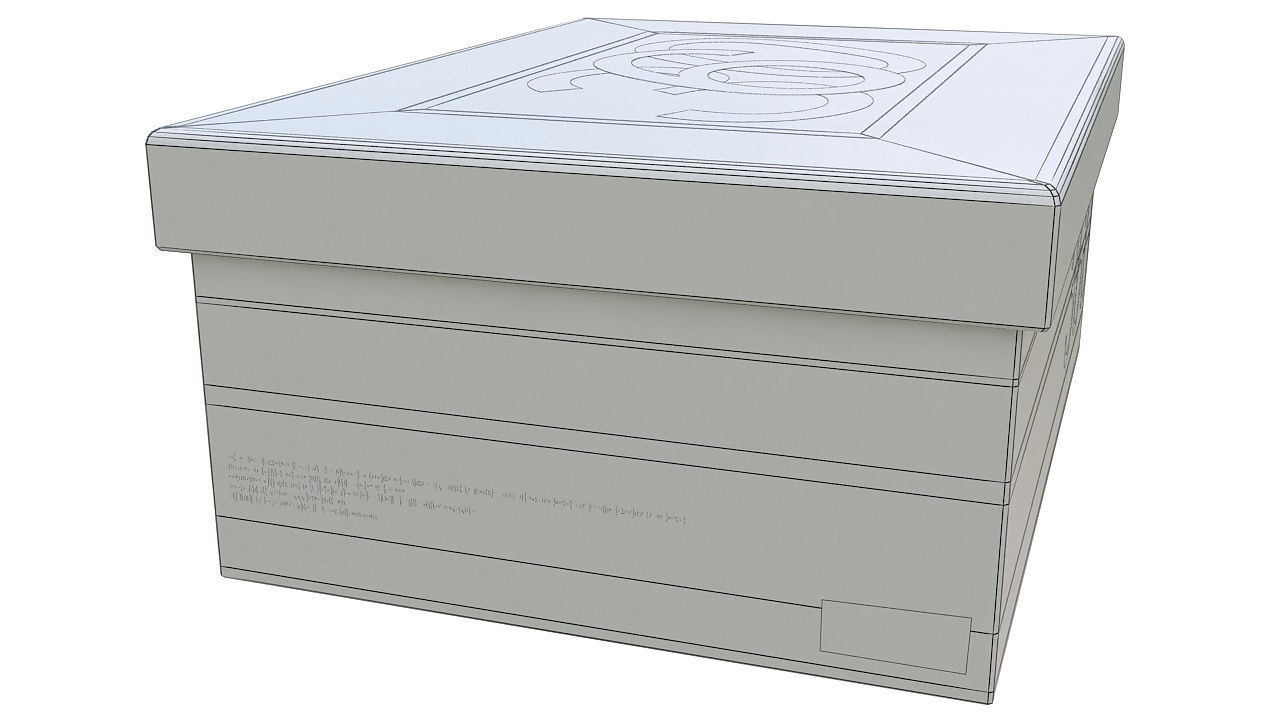 Shoes box mockup 3D model_5