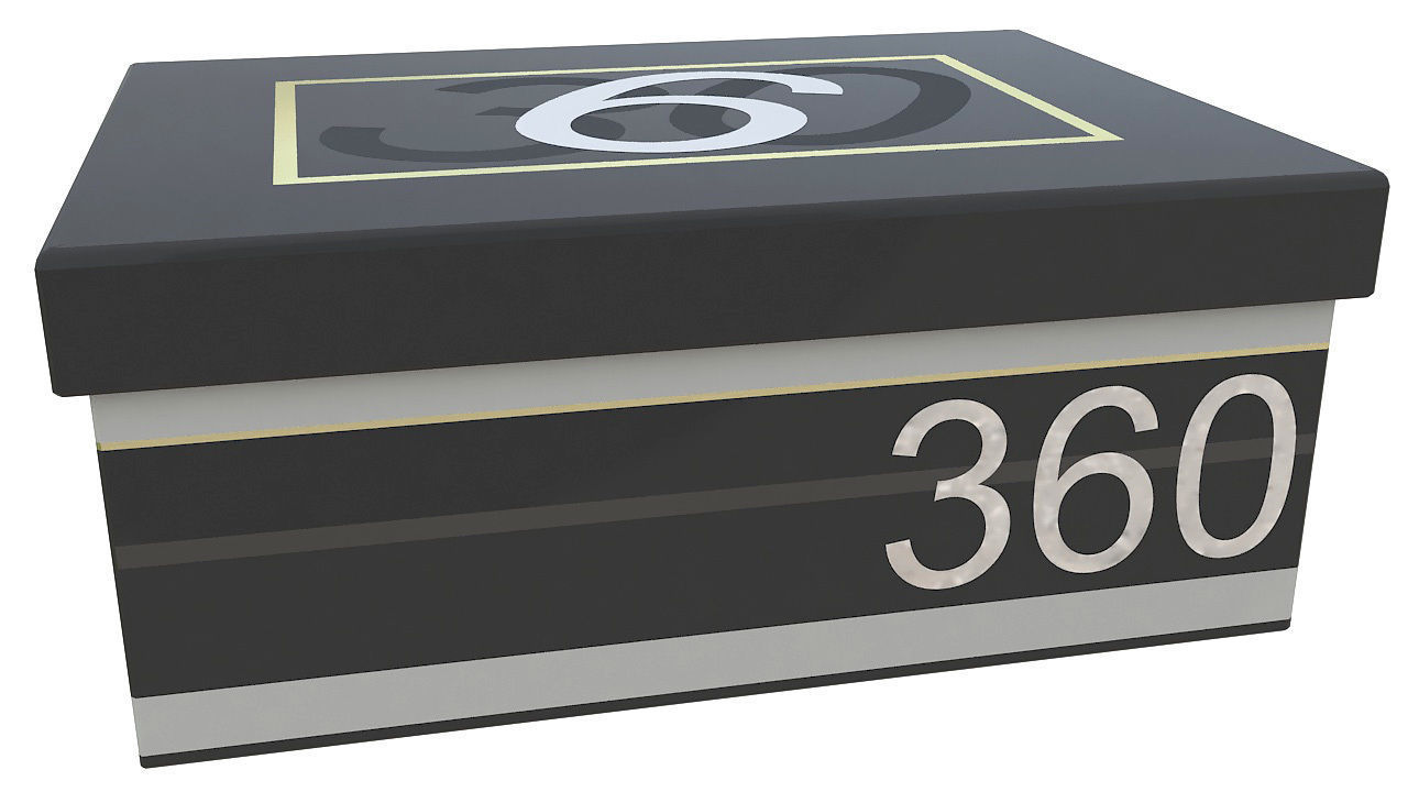 Shoes box mockup 3D model_3