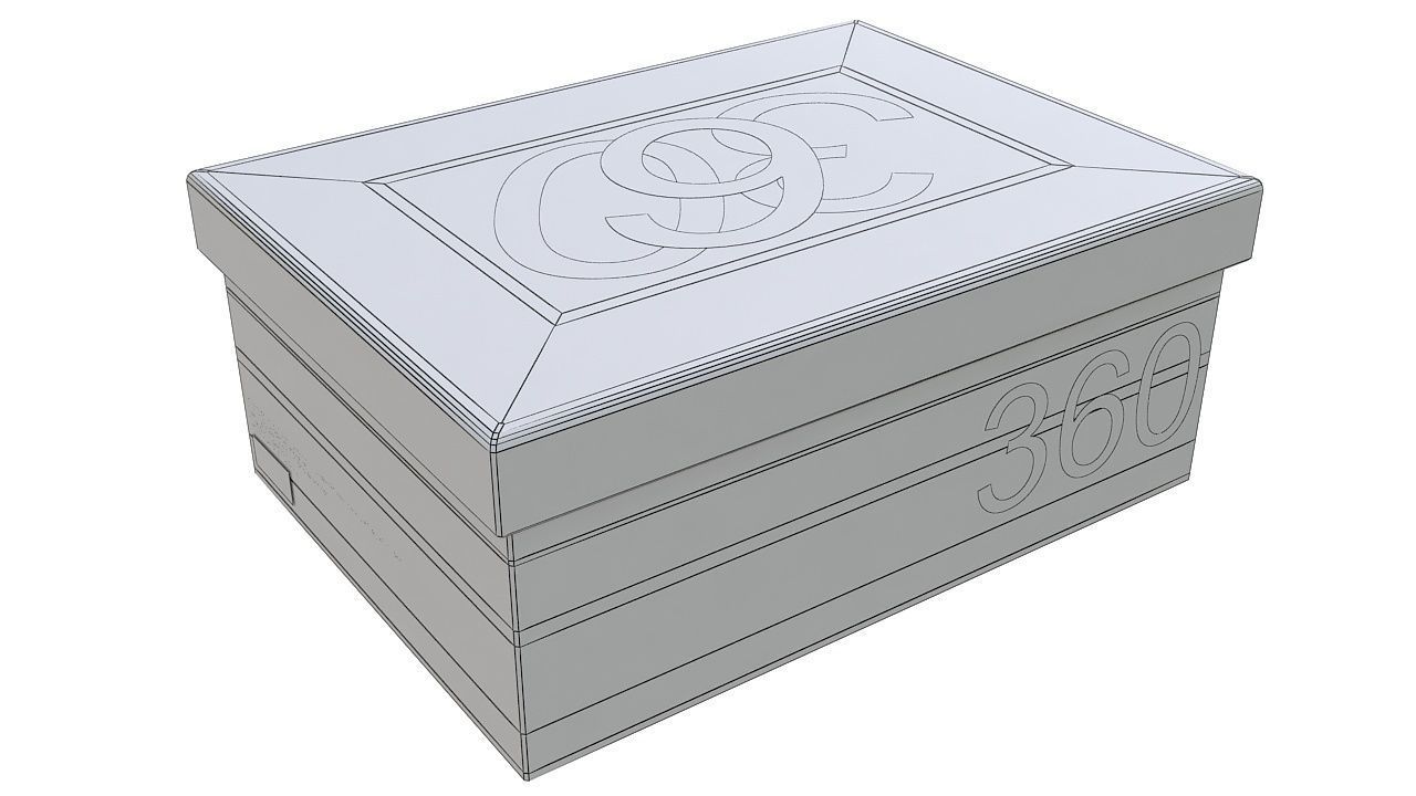 Shoes box mockup 3D model_7