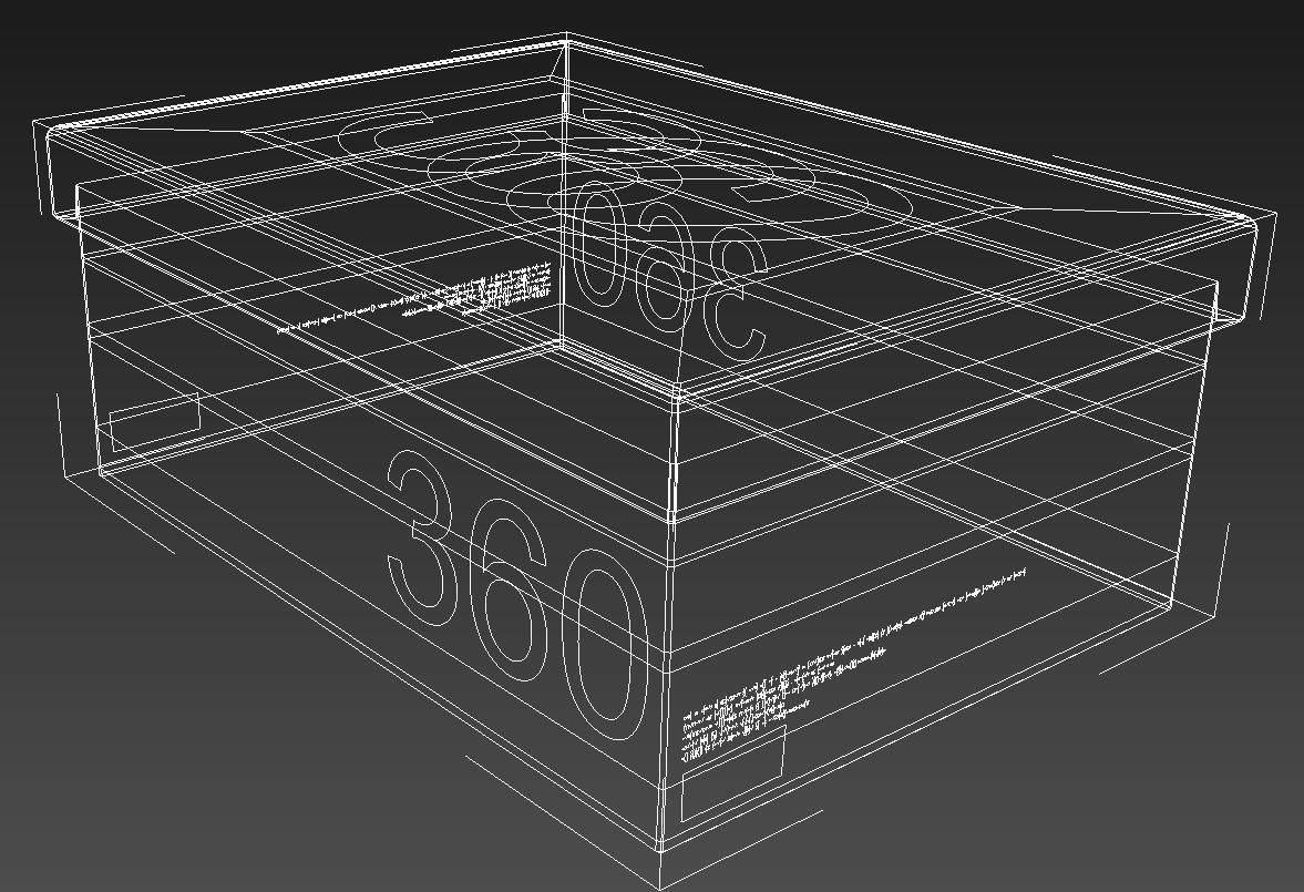 Shoes box mockup 3D model_13