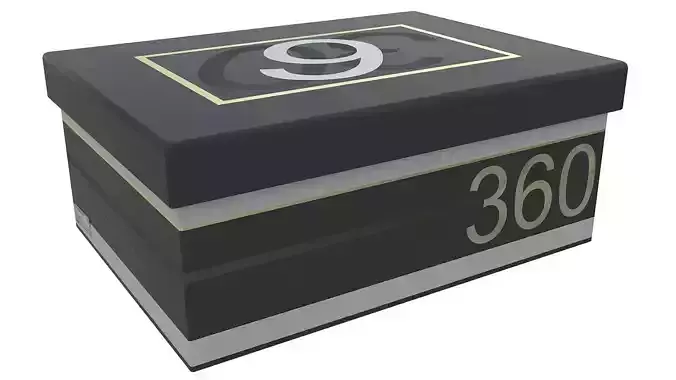 Shoes box mockup 3D model
