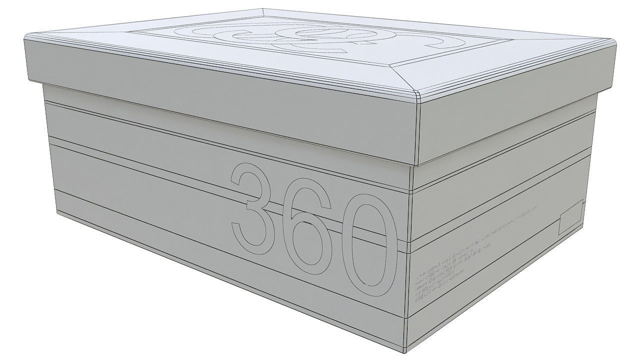 Shoes box mockup 3D model_6