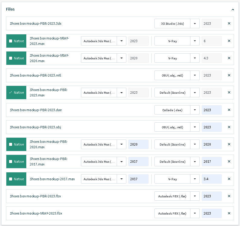 Shoes box mockup 3D model_14