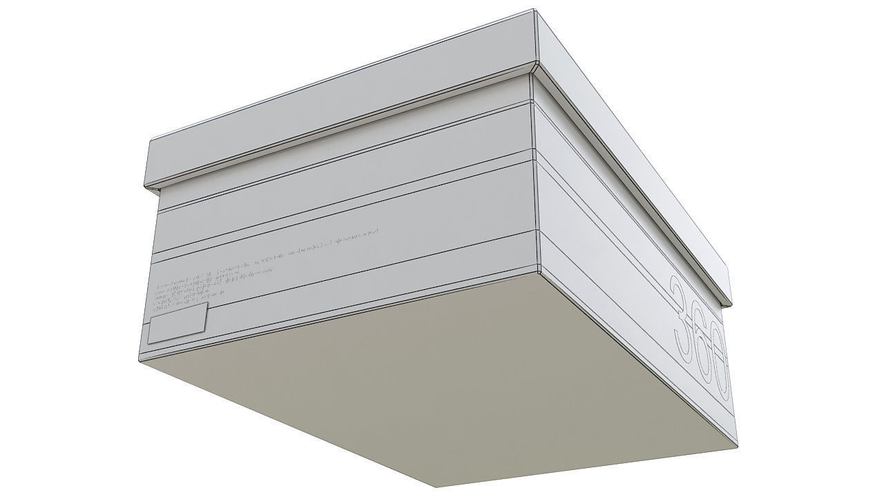 Shoes box mockup 3D model_8