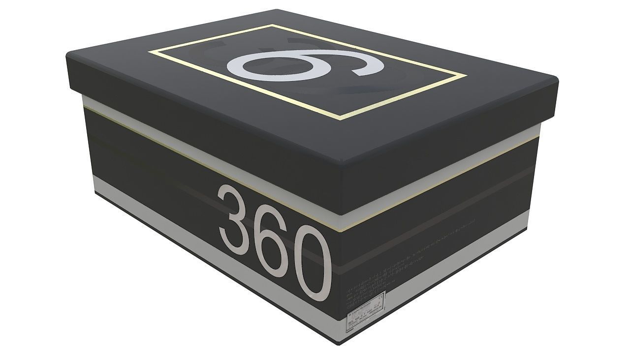 Shoes box mockup 3D model_2