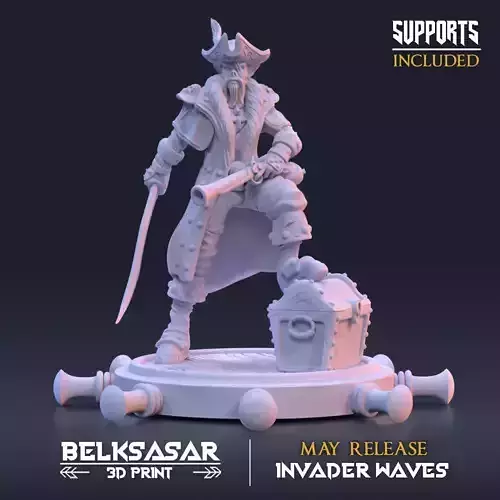 Pirate Deepsea Ruthless Commodore 3D print model