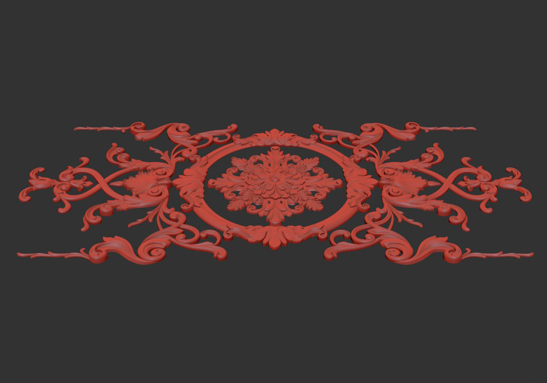 Carved decor for CNC 3D model_6