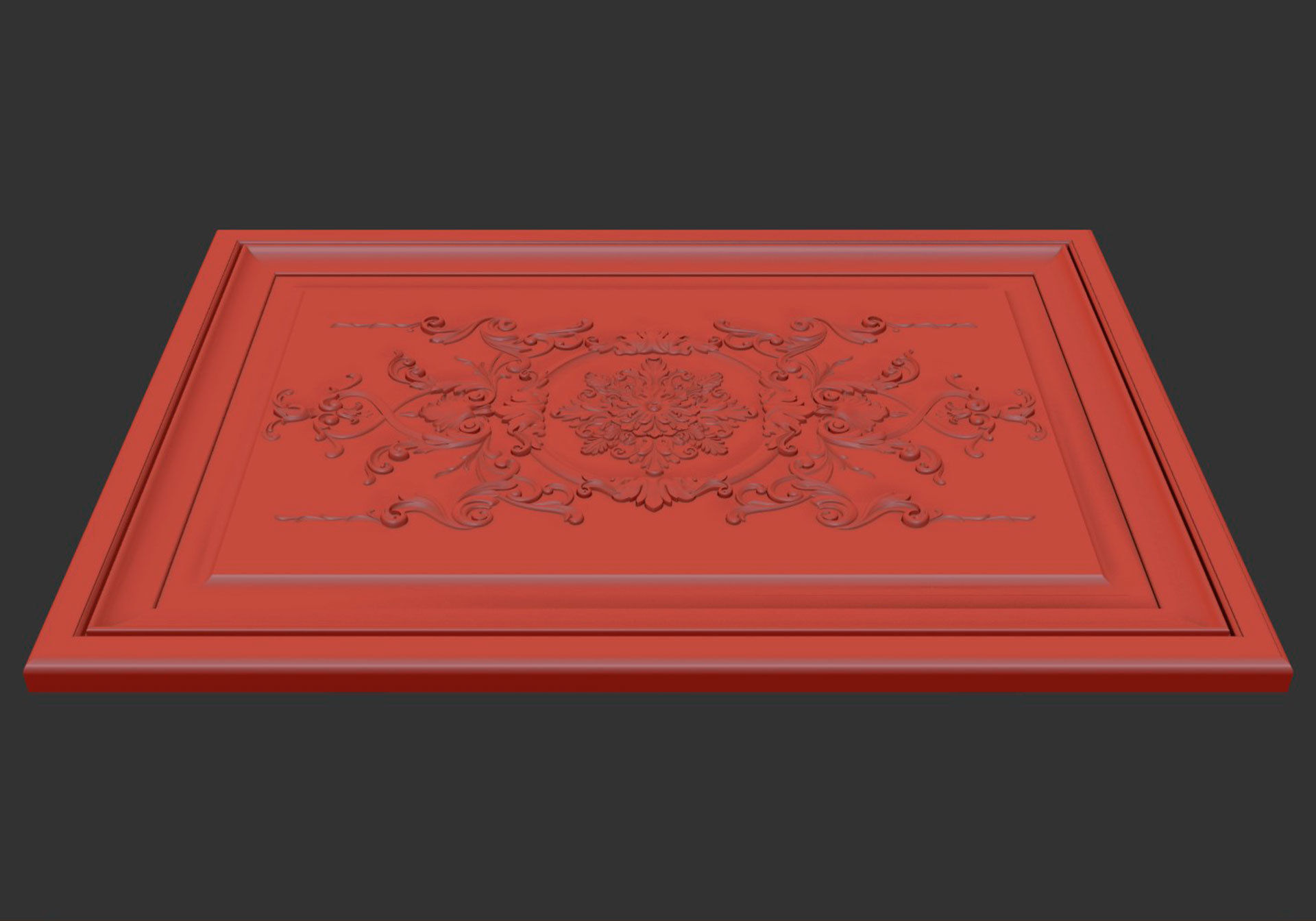 Carved decor for CNC 3D model_5