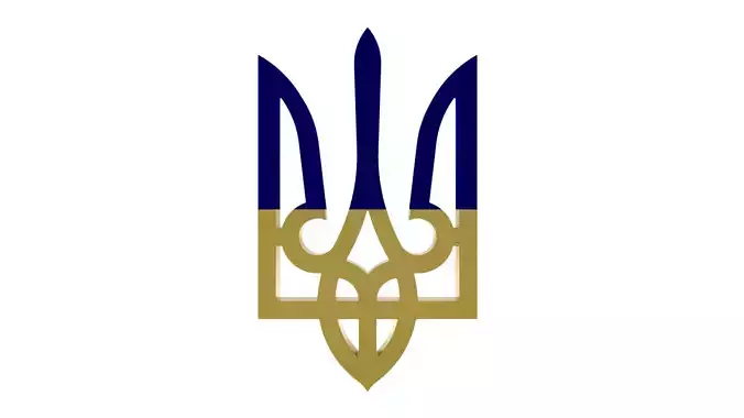 Ukraine State Emblem 3D model