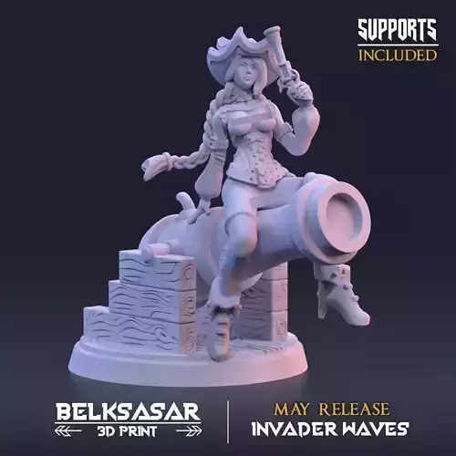 Pin-UP Deepsea Wondermaker Nude 3D print model