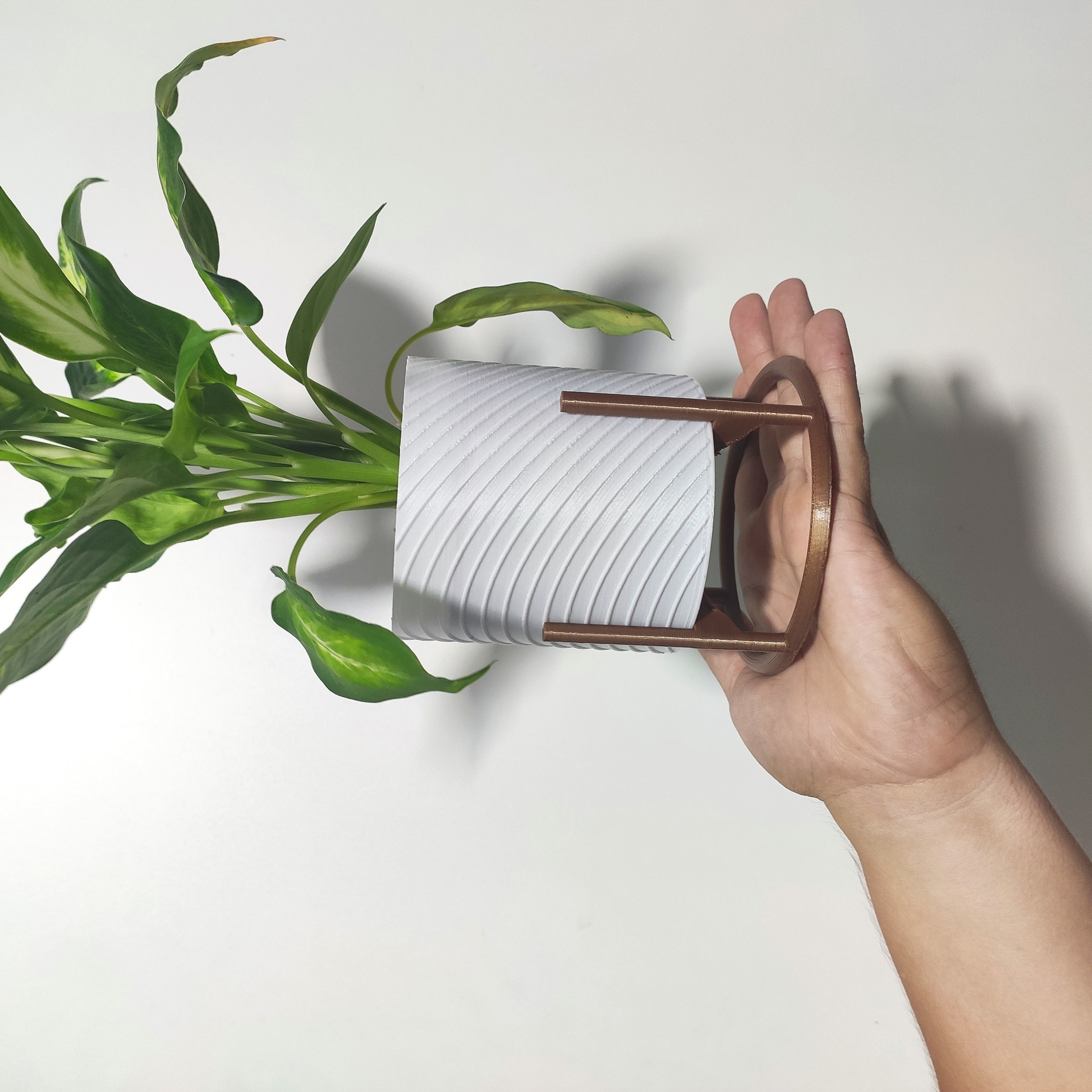 Decorative plant pots set 3D print model_9