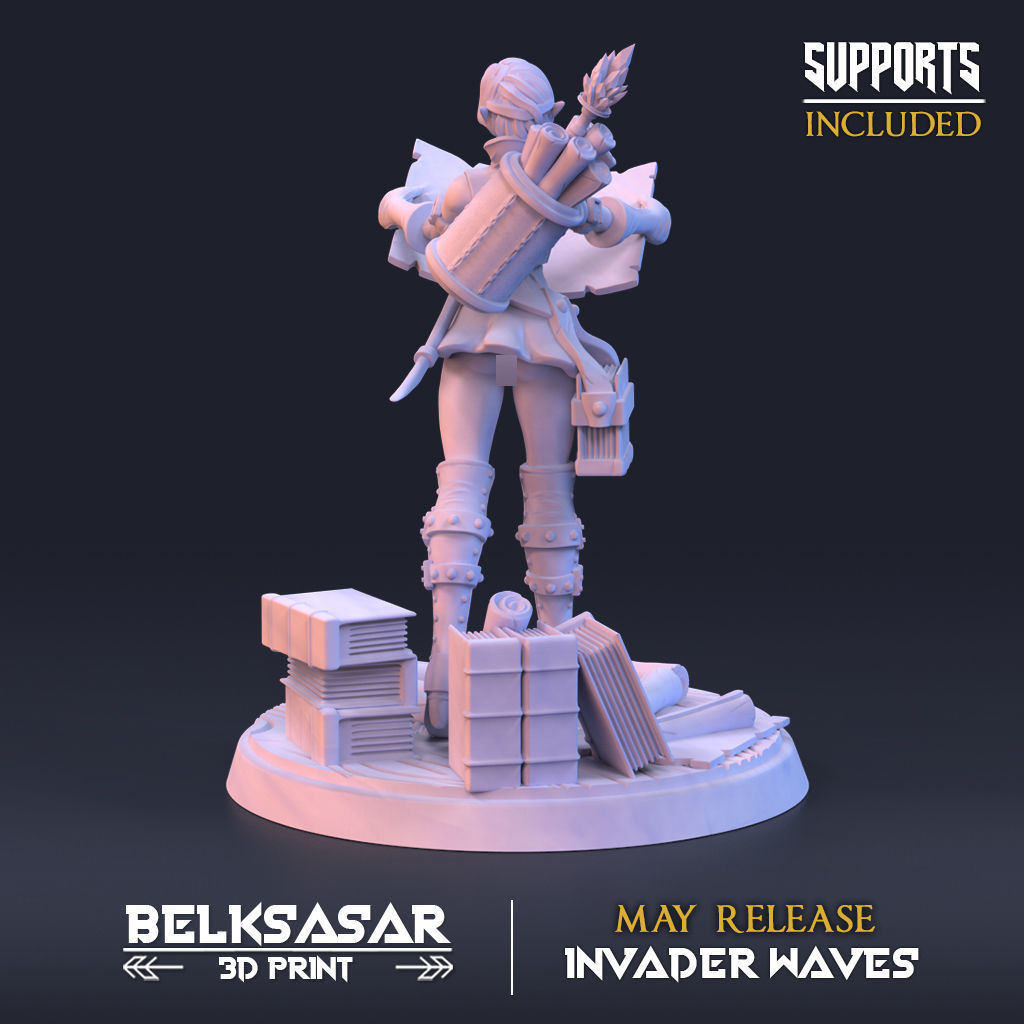 Ley Line Cartographer Normal and Nude 3D print model_7