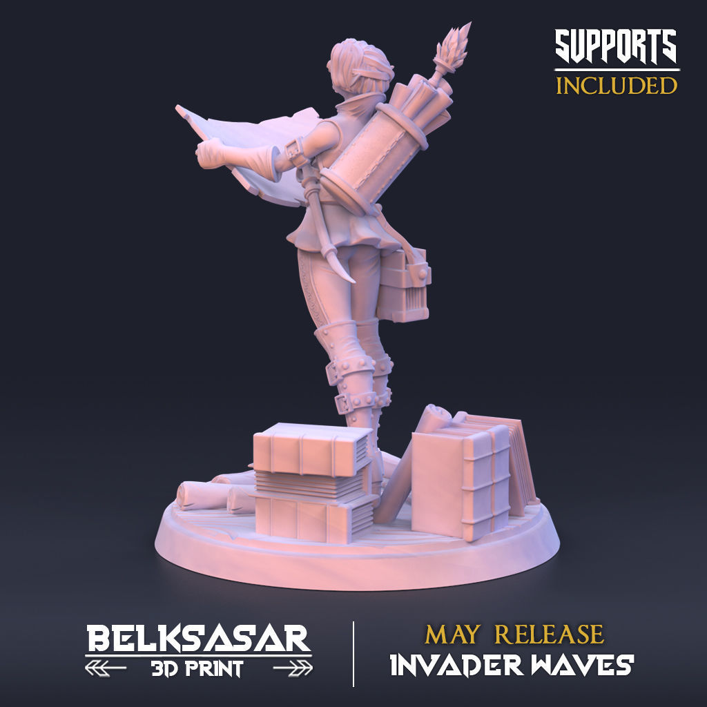 Ley Line Cartographer Normal and Nude 3D print model_8