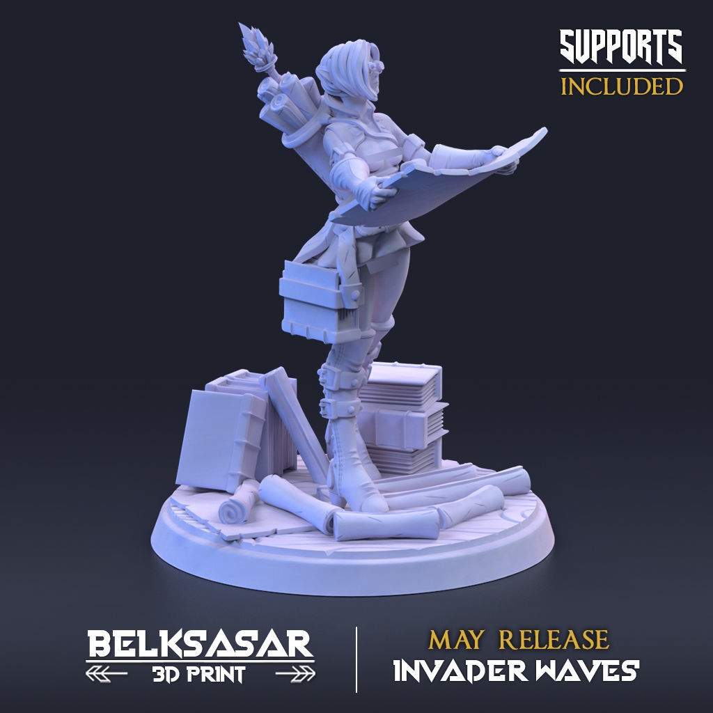 Ley Line Cartographer Normal and Nude 3D print model_5