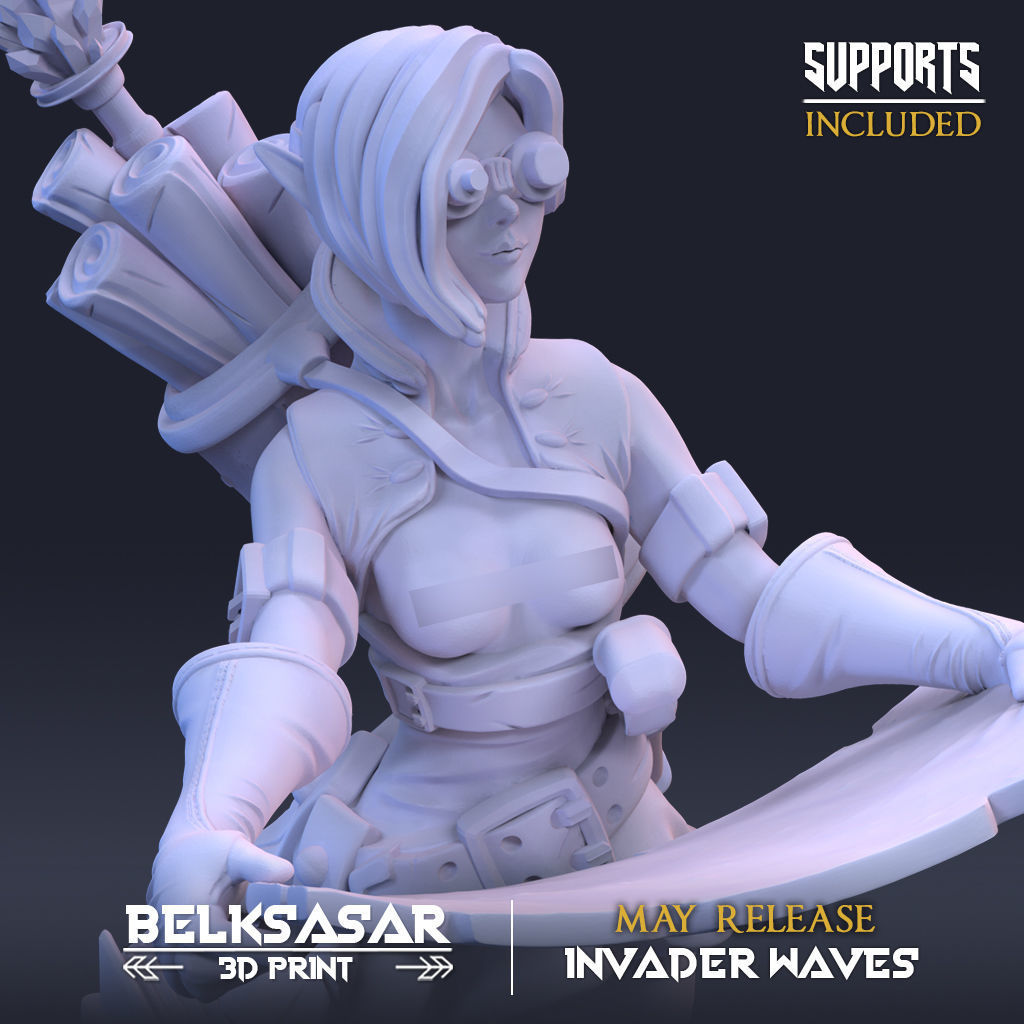 Ley Line Cartographer Normal and Nude 3D print model_2