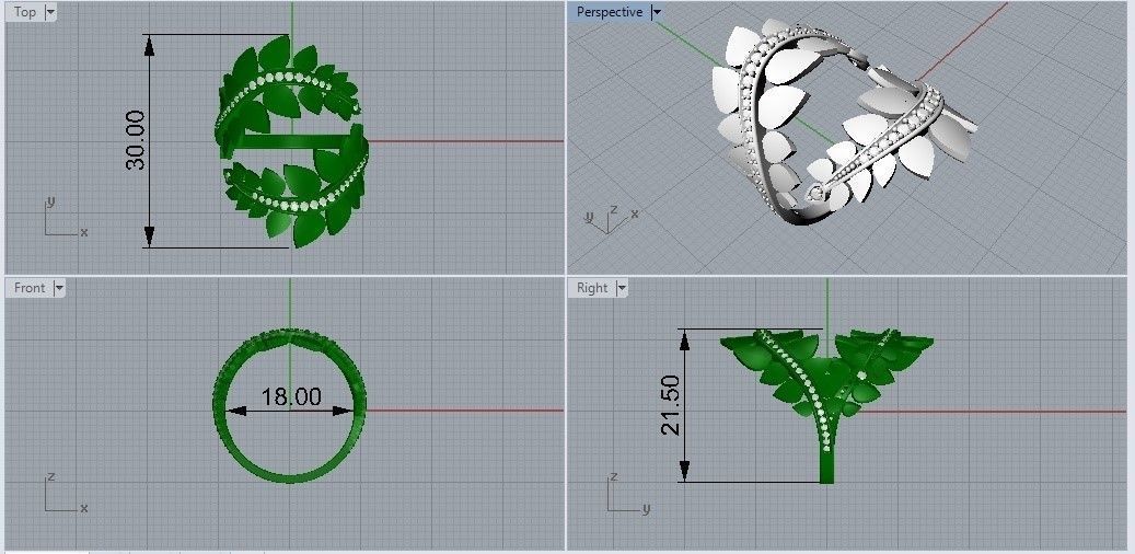Set Delicate - Jewelry 3D - 5 Models 3D print model_14