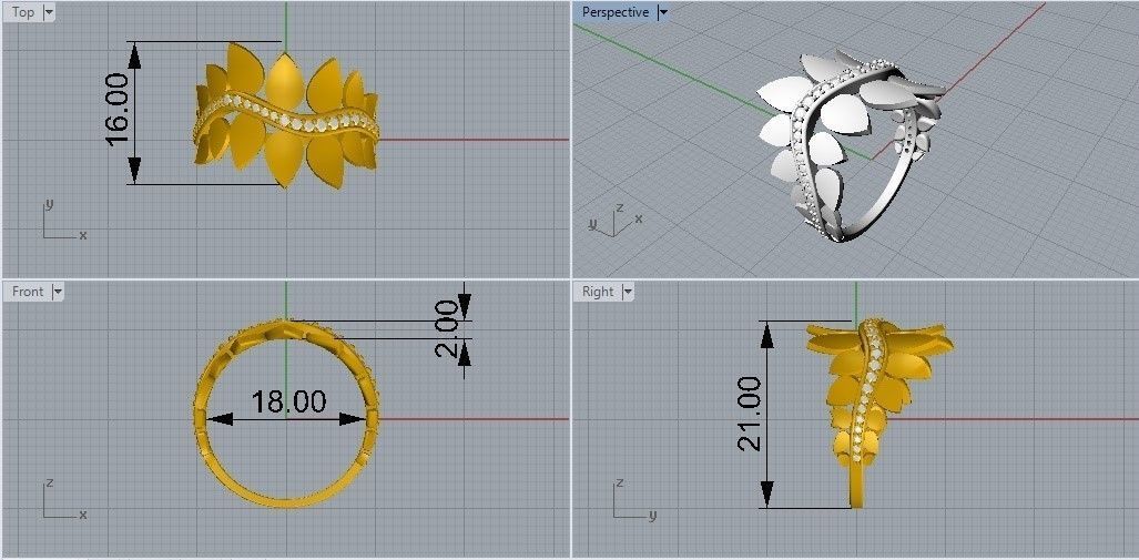Set Delicate - Jewelry 3D - 5 Models 3D print model_7