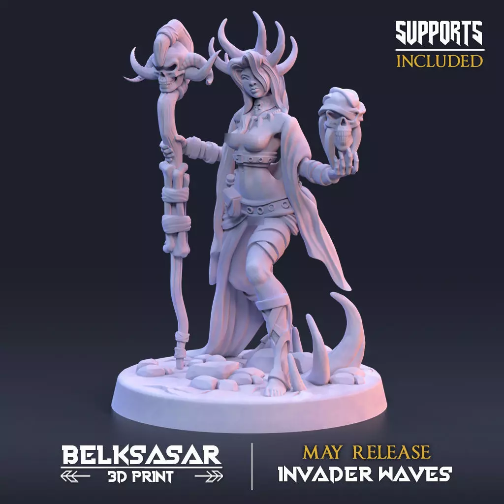 Witch Will of the Ancient Spirits Nude 3D print model