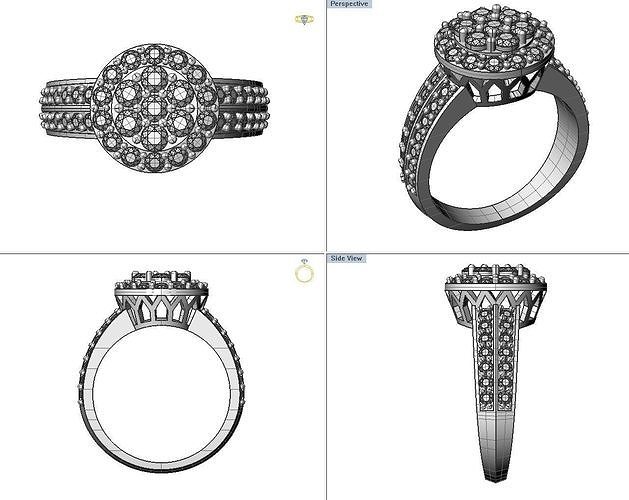 engagement ring with round diamond