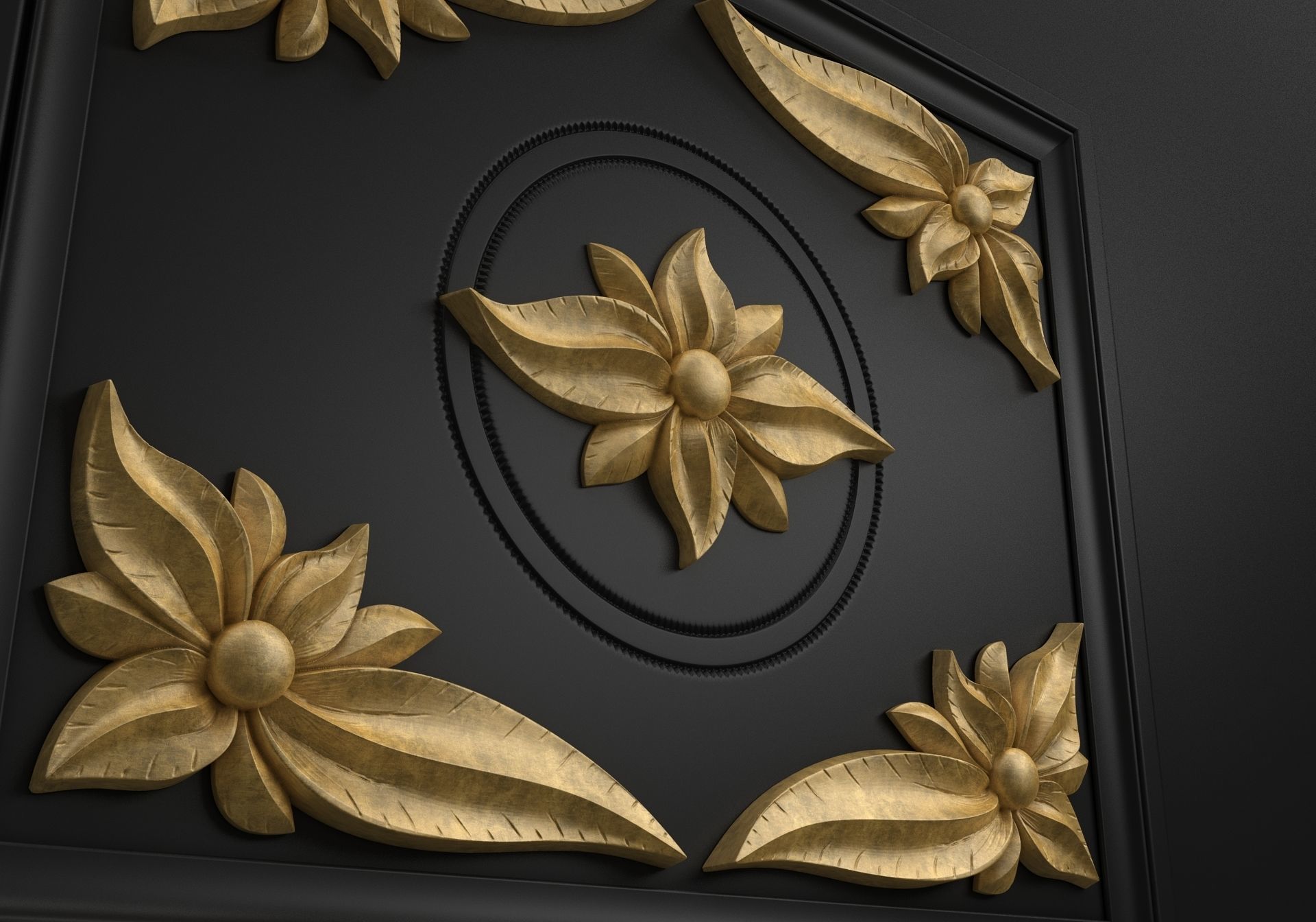 Carved decor for CNC 3D model_2