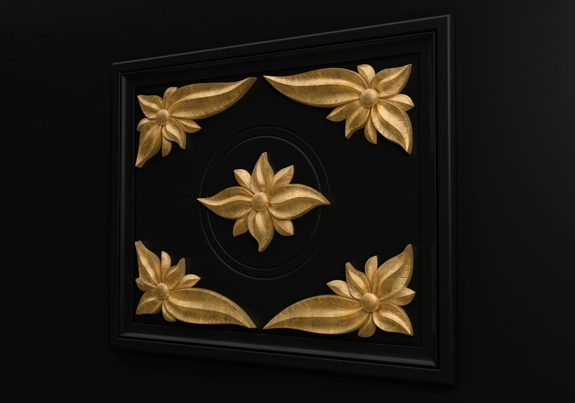 Carved decor for CNC 3D model_1