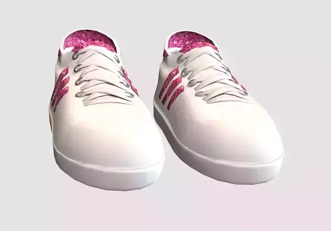 white pink shoes 
