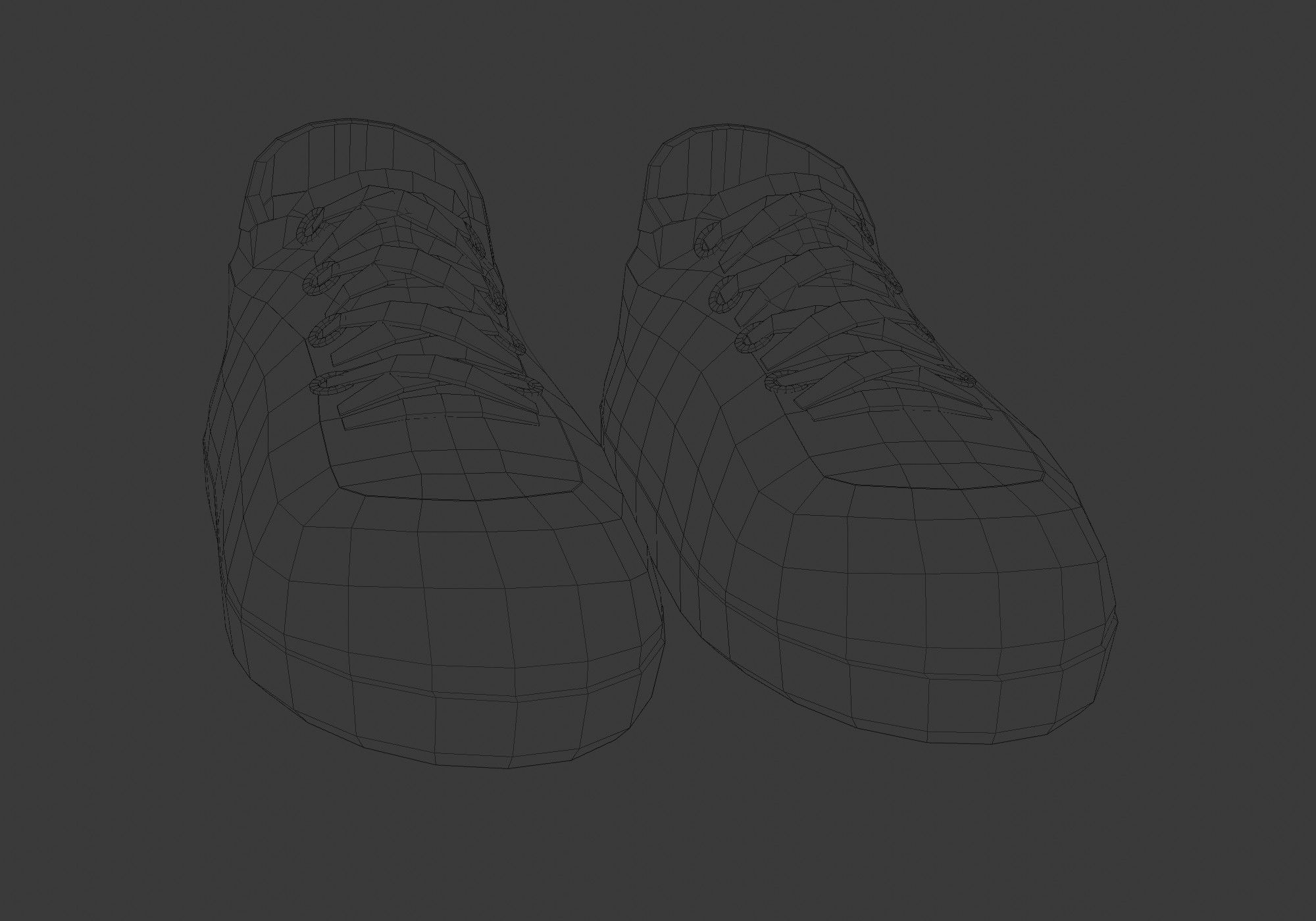 white glitter shoes  3D model_5