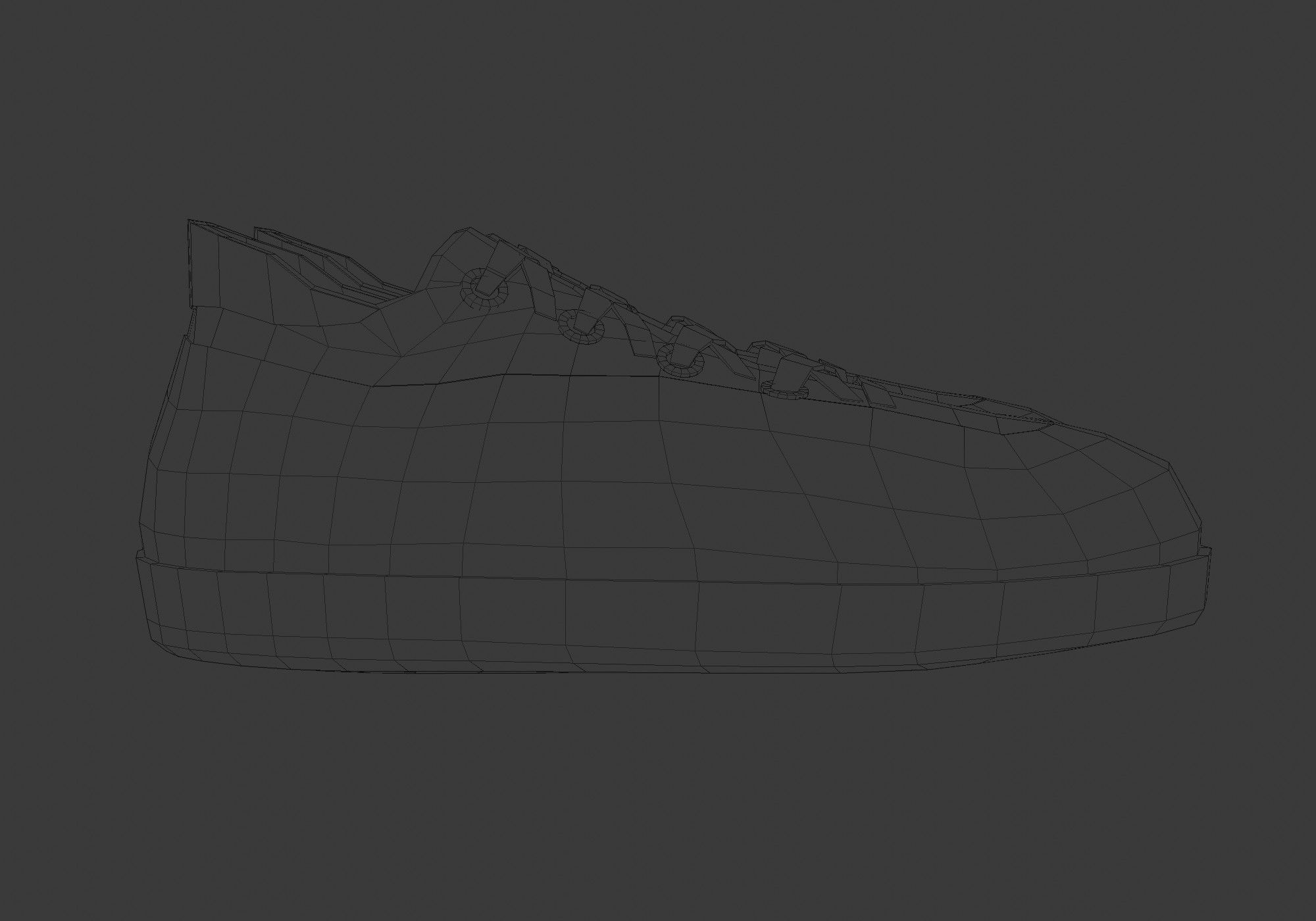 white glitter shoes  3D model_7