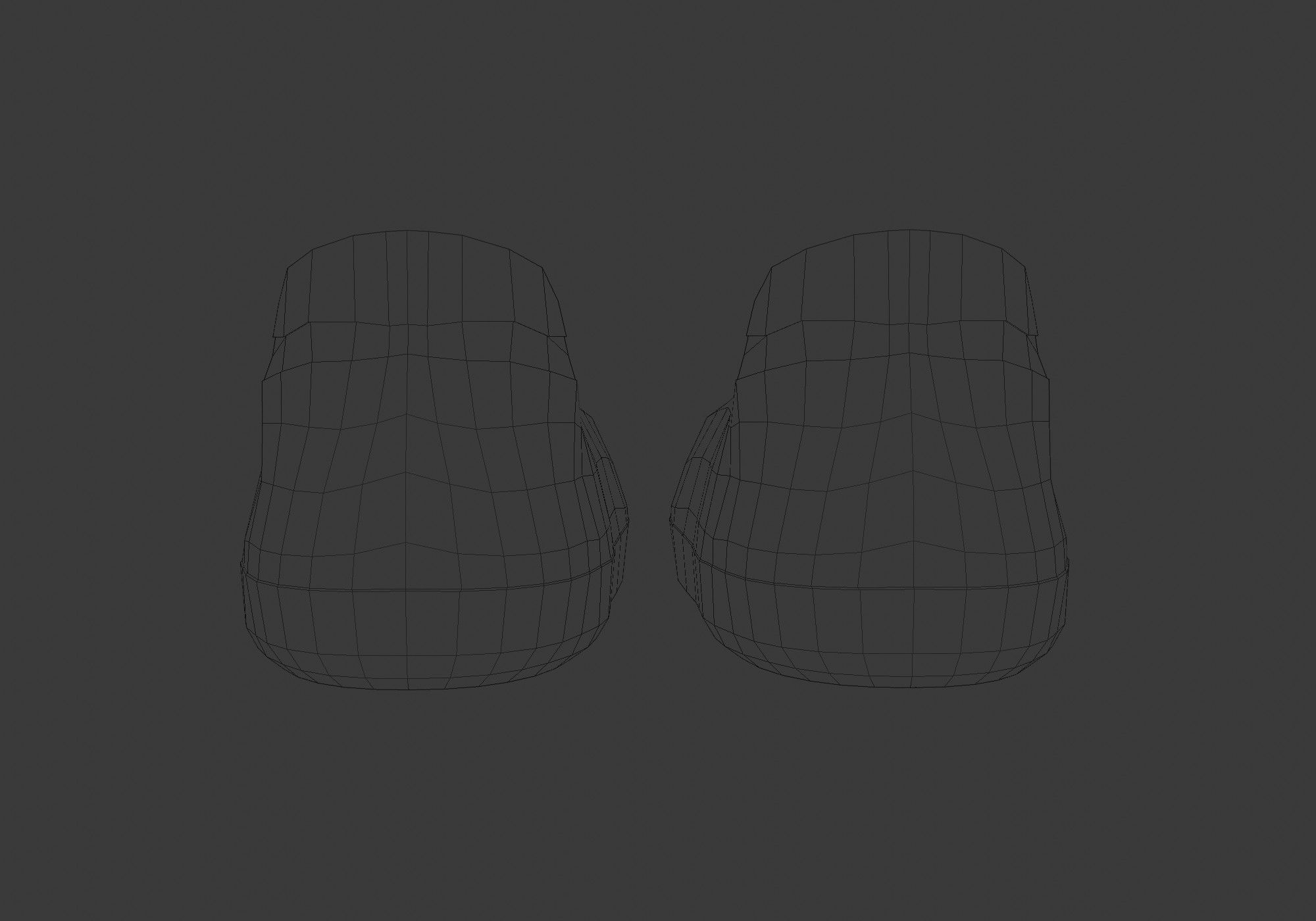 white glitter shoes  3D model_9