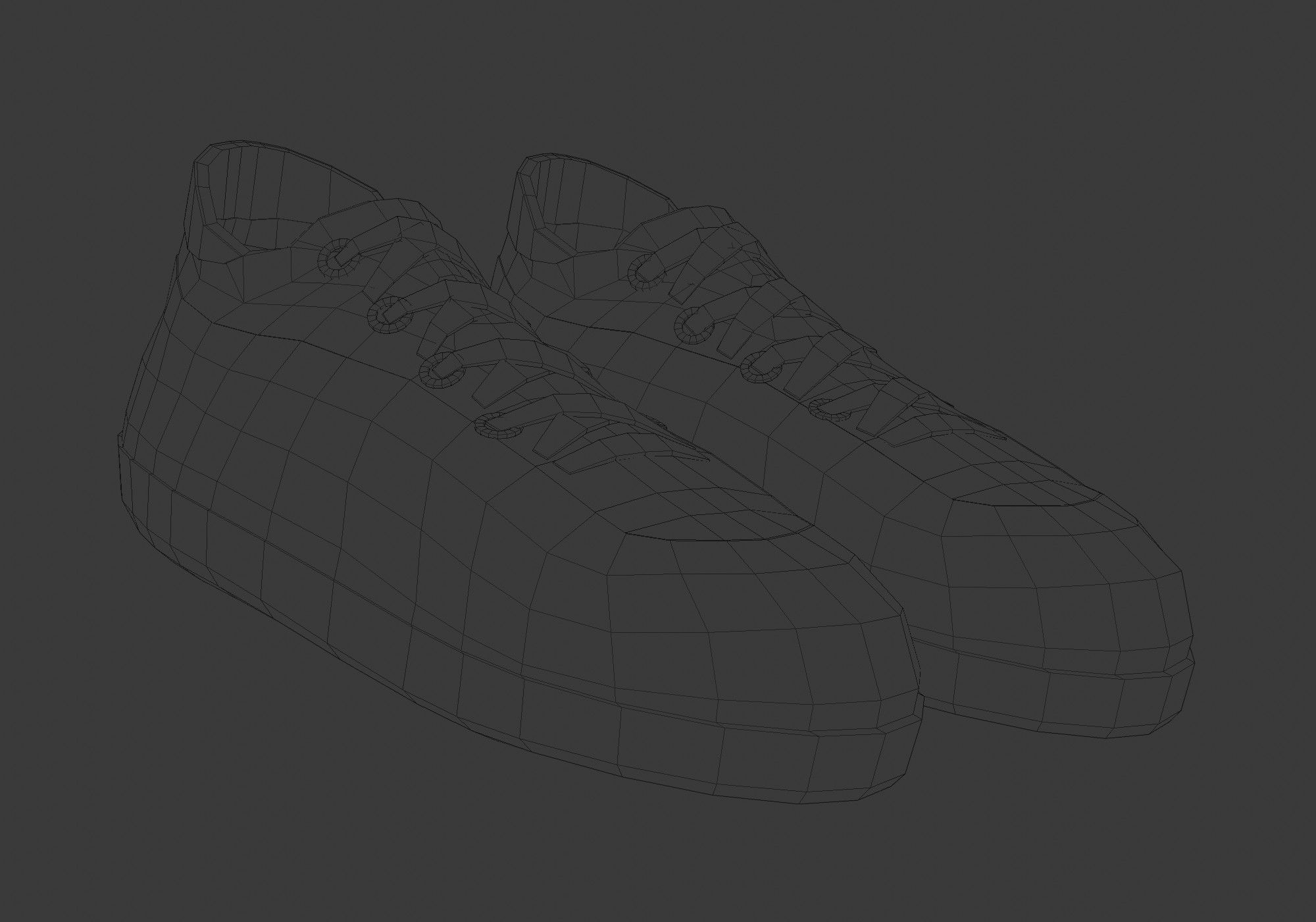 white glitter shoes  3D model_6