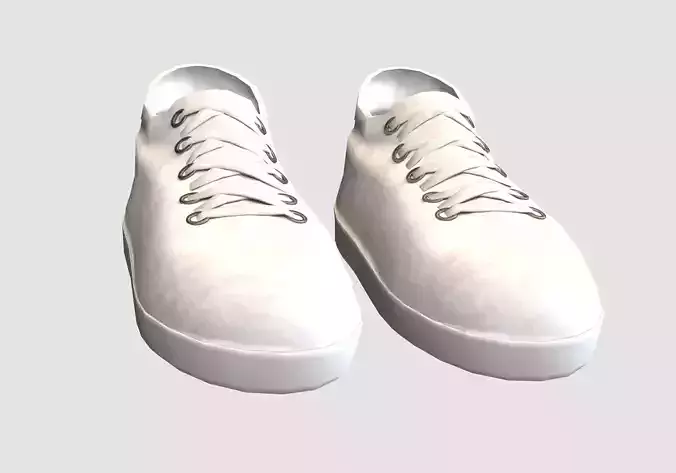 white basic shoes 
