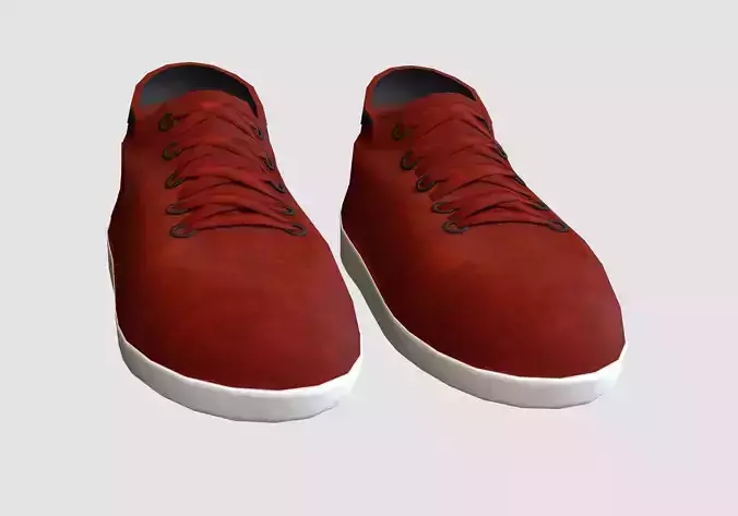 red basic shoes 
